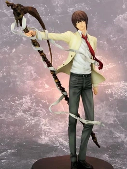 Коллекционная аниме фигурка Light Yagami Death Note 26 см с косой шинигами – статуэтка Лайт Ягами Kira Action Figure Тетрадь Смерти PVC Anime Figure