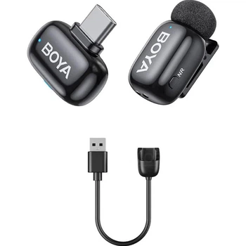 Микрофонная радиосистема Boya Mini 2-06 USB-C Black [168366]