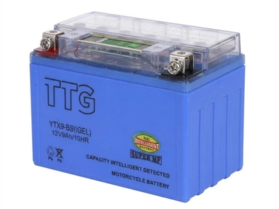 Аккумулятор гелевый TTG YTX9-BS 9АH, 150х87х107 мм синий, с индикатором