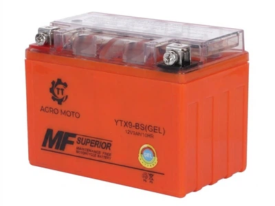Аккумулятор гелевый TT AGRO MOTO YTX9-BS 9АH, 150х87х107 мм оранжевый