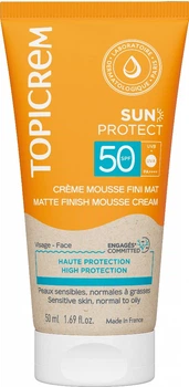 Крем-мусс матирующий Topicrem Sun Protect SPF50 50 мл