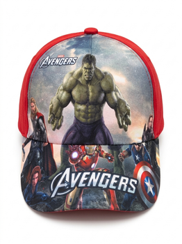 Детская кепка Marvel Avengers с Халком 48–50 см на липучке, Летняя бейсболка для мальчика с супергероями