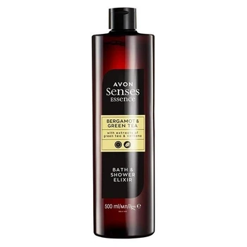 Еліксир для ванни та душу Бергамот та зелений чай - Avon Senses Essence Bergamot & Green Tea Bath & Shower Elixir 500ml