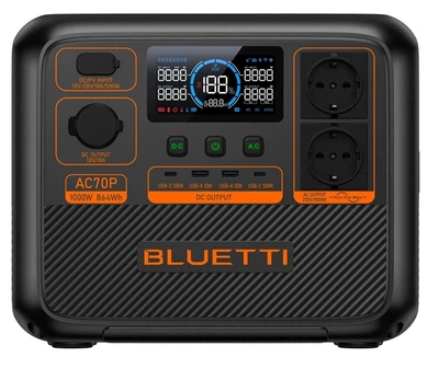 Портативна зарядна станція Bluetti AC70P (1000W/864Wh)