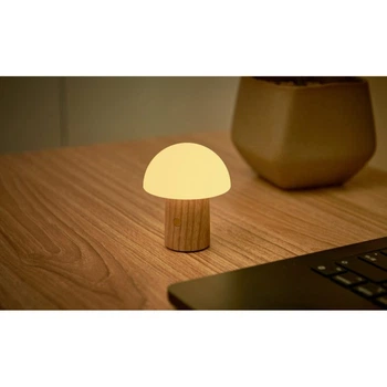 Світильник на акумуляторі Gingko Alice Mushroom Lamp Super Mini, білий попіл | G022S-AH