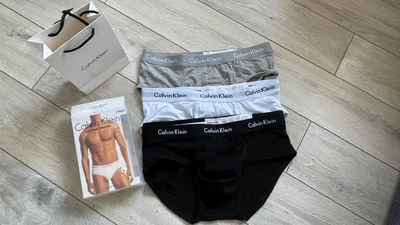 Набор трусов Calvin Klein Underwear 3 шт XL серый белый черный