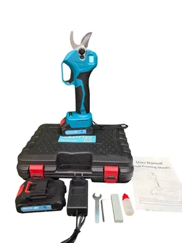 Секатор акумуляторний Krafftec Germany 48V 6Ah безщітковий садовий для обрізки та догляду з 2 акумуляторами та зарядним пристроєм