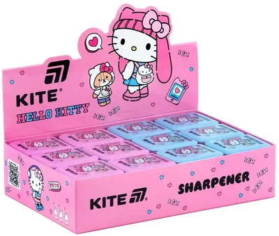 Набор точилок для карандашей Kite Hello Kitty с контейнером ассорти цветов 24 шт (HK25-116)