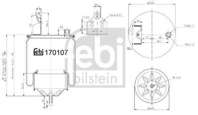 Подушка амортизуюча Febi Bilstein 170107