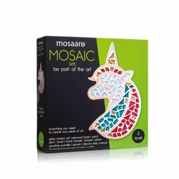 Набор для творчества Стеклянная мозаика Mosaaro. Unicorn Единорог 170*260мм (MA2002)
