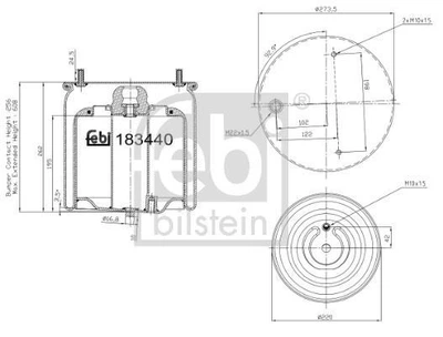 Подушка амортизуюча Febi Bilstein 183440