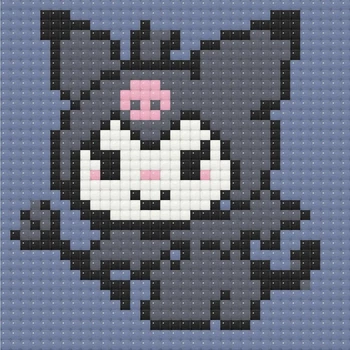 Алмазна мозаїка міні Куромі Kuromi 10х10 см 2786013647