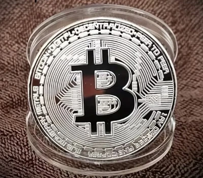 Колекційна монета Bitcoin преміум метал з подарунковою упаковкою
