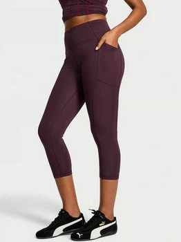 Спортивные леггинсы для фитнеса высокие женские Victoria's Secret 767772892 XL Фиолетовые (1159863995)