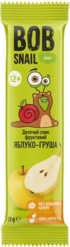 Детский снек Bob Snail Яблоко-груша для детей с 12 месяцев 17 г (4820287103630)