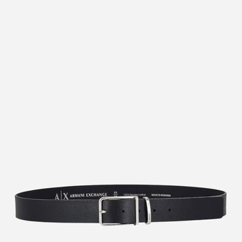 Ремень мужской из натуральной кожи Armani Exchange 241213235 50 (143,5 см) Черный (1159864176)