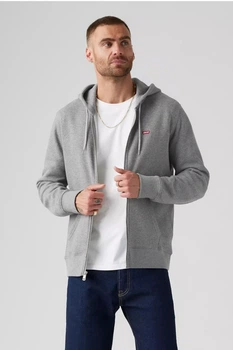 Мужское худи на флисе Levi's 46(S) Серый (129990)