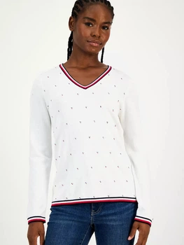 Пуловер женский Tommy Hilfiger 108447313 XL Белый (1159863285)