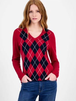 Пуловер жіночий Tommy Hilfiger 766914862 M Червоний (1159863320)