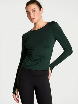 Спортивный лонгслив женский Victoria's Secret 601076845 S Зеленый (1159863791)