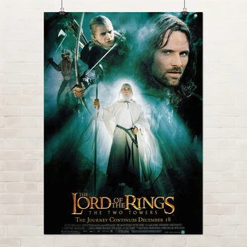 Постер Властелин колец: Две крепости, Lord of the Rings: Two Towers (2002), A3 42×30 см (id4767)