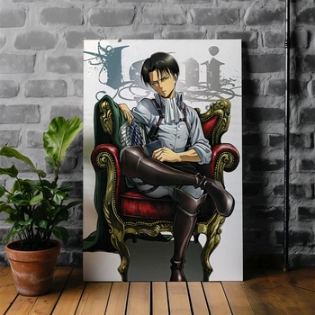 Інтер'єрна картина Атака на титанів, Капітан Леві, Attack on Titans, аніме, 42×29 см (id0254)