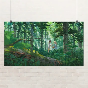 Постер Воспоминания о Марни, When Marnie Was There (2014), аниме, A1 60×107 см (id6640)