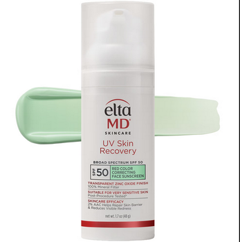 Солнцезащитный крем EltaMD UV Skin Recovery Red Color Correcting Green Tint Broad Spectrum SPF 50 48 g