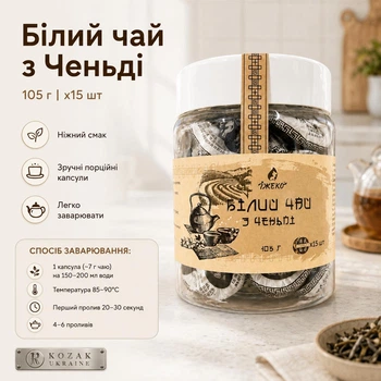 Білий чай з Ченьді Їжеко 105 г, 15 капсул