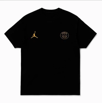Чоловіча літня футболка Jordan PSG з принтом M чорна (MCF0000505)