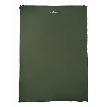 Килимок самонадувний двомісний Tribe Comfort Double 5 см (200×130 см, R-value 4) туристичний кемпінговий (T-BB-0015-green)