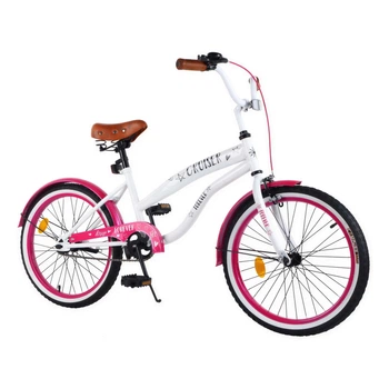 Велосипед дитячий для дівчинки 20" Baby Tilly Cruiser біло-малиновий на зріст 110-130 см (T-22036)