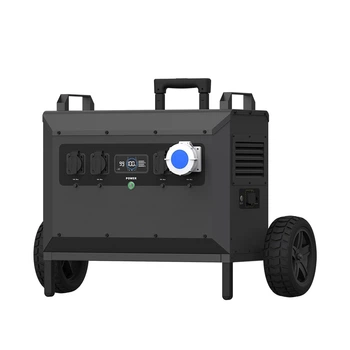Портативна зарядна станція SOUOP L5 5000 Вт 5040 Вт*рік LiFePO4 водонепроникна з 3 AC та промисловою розетками