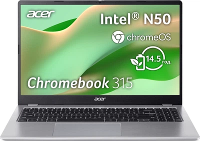 Ноутбук Acer Chromebook 315 CB315-7H-C1Y2 (NX.JUVEU.001) Sparkly Silver