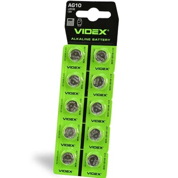 Батарейка Videx AG10 (LR1130) блистер 10 штук (49418)