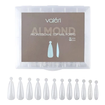 Верхние формы Valeri Top Nail Forms Almond 120 шт