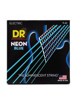Струны для электрогитары DR Strings Neon Blue Electric - Light (9-42)