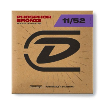 Струны для акустической гитары Dunlop DAP1152 Phosphor Bronze Acoustic Guitar Strings (11-52)