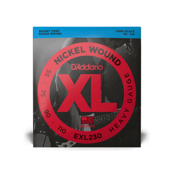 Струны для бас-гитары DʼADDARIO EXL230 XL Nickel Wound Bass Heavy (55-110)