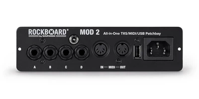 Панель для педалборда Rockbag MOD 2 V2 All-in-One TRS, Midi & USB Patchbay