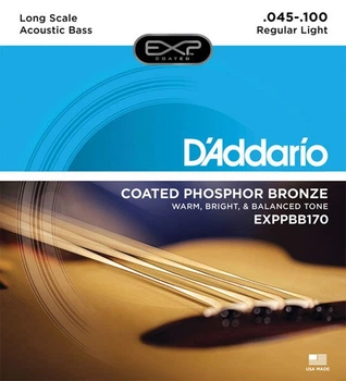 Струны для бас-гитары DʼADDARIO EPBB170 Acoustic Bass Photoshor Bronze Light 4-String (45-100)