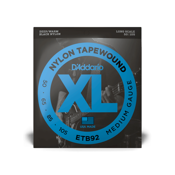 Струны для бас-гитары DʼADDARIO ETB92 XL Nylon Tapewound Bass (50-105)