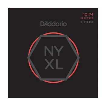 Струны для электрогитары DʼADDARIO NYXL1074 Light Top/Heavy Bottom 8-String (10-74)