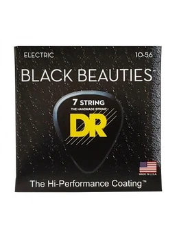 Струны для электрогитары DR Strings Black Beauties Electric - Medium 7-String (10-56)