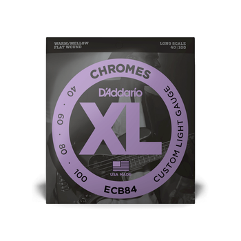 Струны для бас-гитары DʼADDARIO ECB84 XL Chromes Bass Custom Light (40-100)