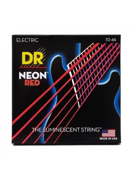 Струны для электрогитары DR Strings Neon Red Electric - Medium (10-46)
