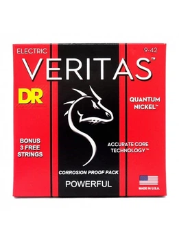 Струны для электрогитары DR Strings Veritas Coated Core Electric Guitar Strings - Light (9-42)