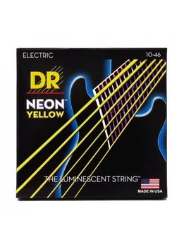 Струны для электрогитары DR Strings Neon Yellow Electric - Medium (10-46)