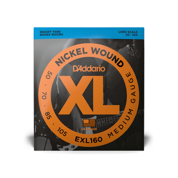Струны для бас-гитары DʼADDARIO EXL160 XL Nickel Wound Bass Medium (50-105)
