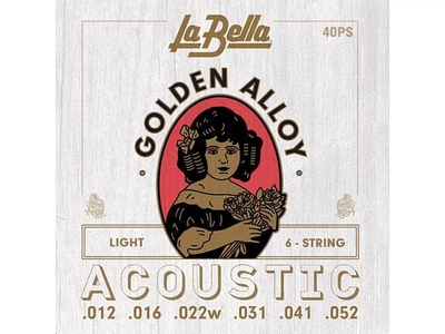 Струны для акустической гитары La Bella 40PS